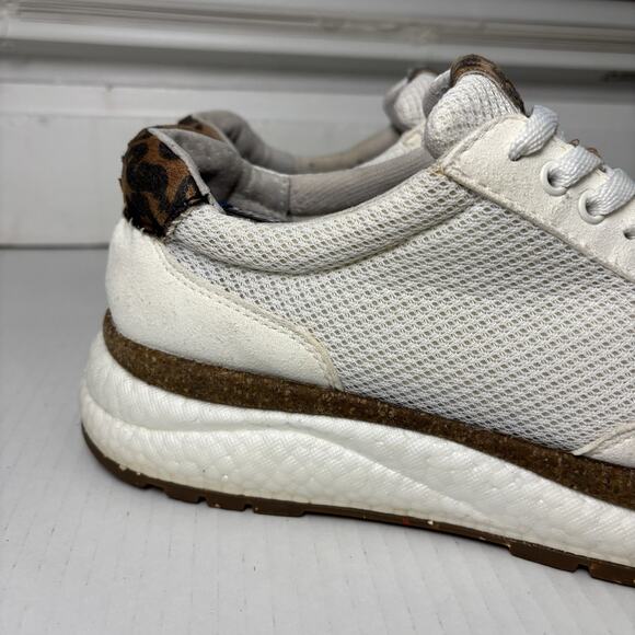 OTBT Flash Platform Sneaker Women's Size 8.5 Style 10137 white and leopard - Picture 10 of 12